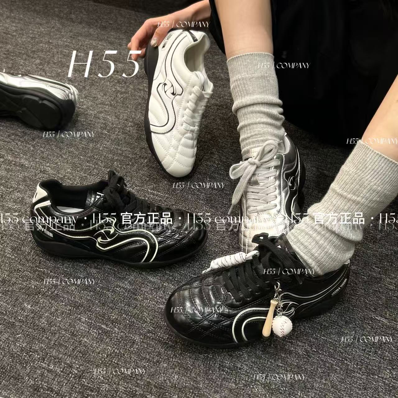 H55漫迹者-双珩线可拆棒球挂件跆拳道德训鞋4cm26-2842【Huang】