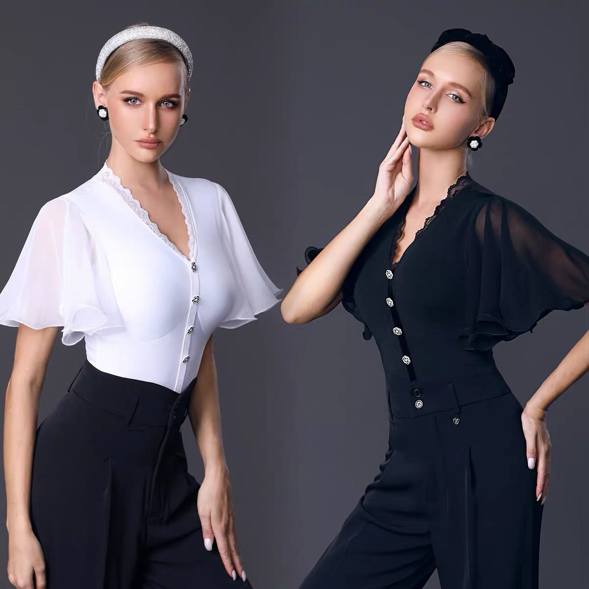 摩登舞女连体衣国标舞摩登舞服洋气衣服练功服JNY002舞蹈服