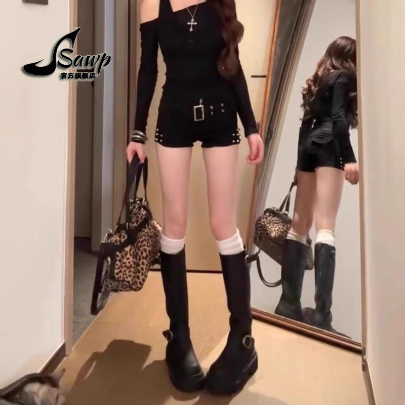 2025秋冬新款女士高级感今年流行高筒瘦瘦士长靴厚底不过膝春秋