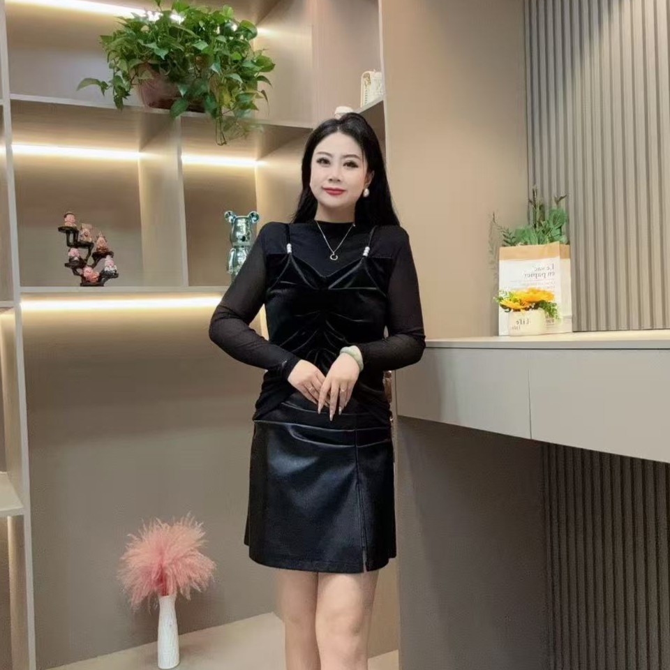 冬季上衣-酷 3597时尚潮流洋气显瘦百搭假两件胖MM大码女装新款