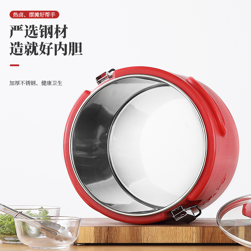 新疆西藏包邮保温桶商用食堂米饭桶不锈钢大容量保温汤粥桶冰粉摆