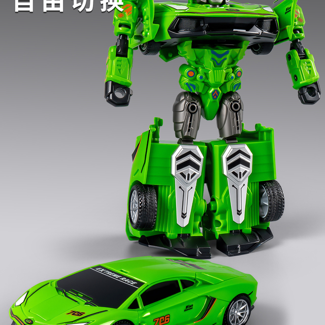 新款变形机器人汽车变形玩具男孩3多关节可动人偶6机甲战士玩具车