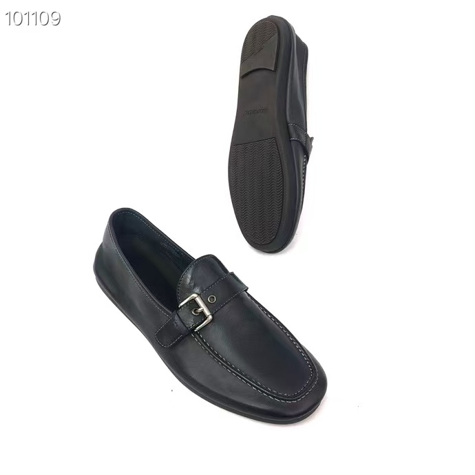 固特异工艺水洗马皮透气脚蹬休闲豆豆鞋乐福鞋复古男鞋百搭英伦风