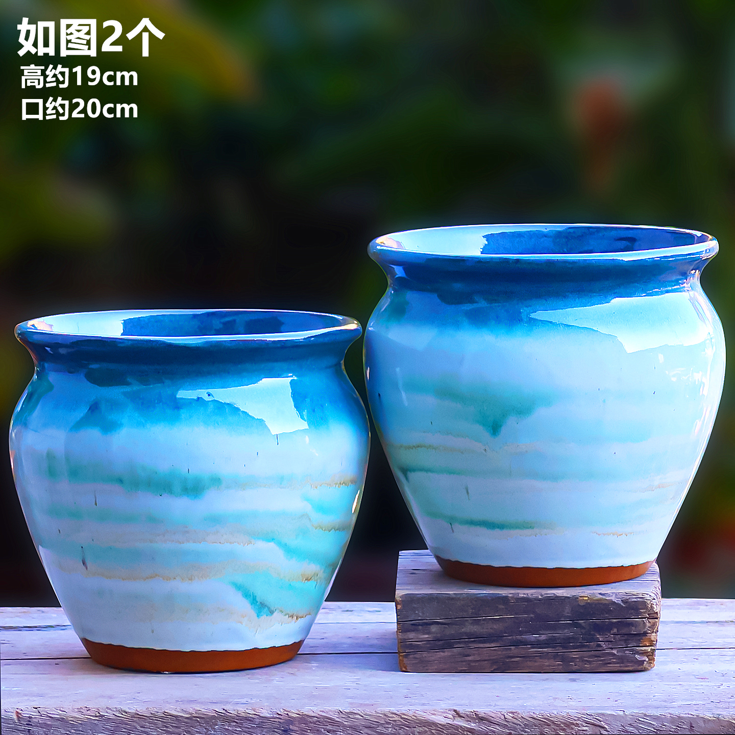 大口径透气粗陶多肉花盆家用室内外兰花君子兰三角梅紫砂盆栽