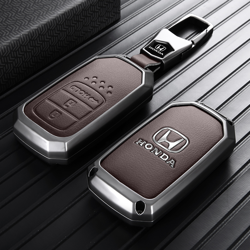 本田钥匙套思域crv雅阁xrv缤智皓影urv冠道飞度男扣壳包