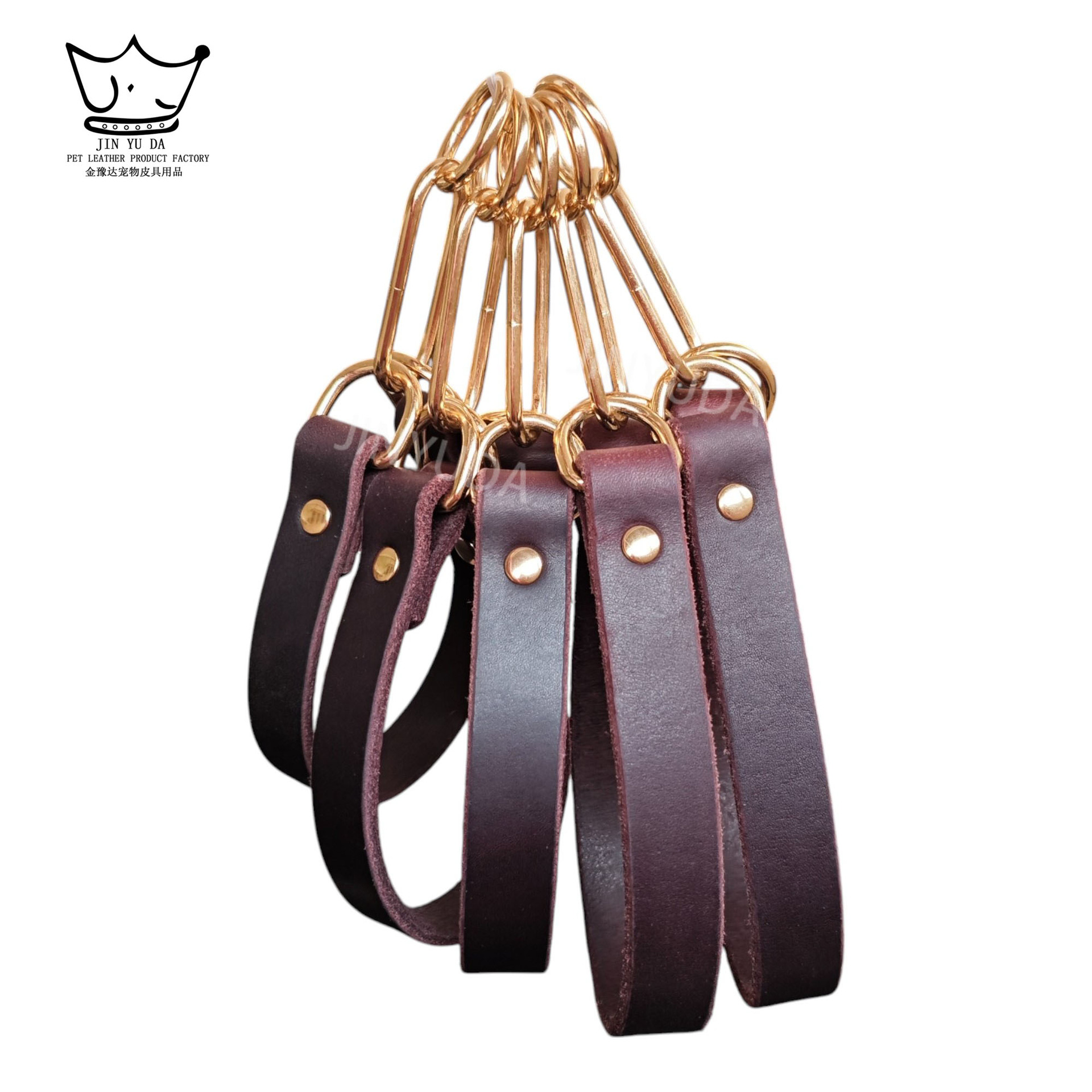 真皮细狗格力犬惠比特项圈狗脖圈灵缇无缝钢链P链防爆冲马犬德牧