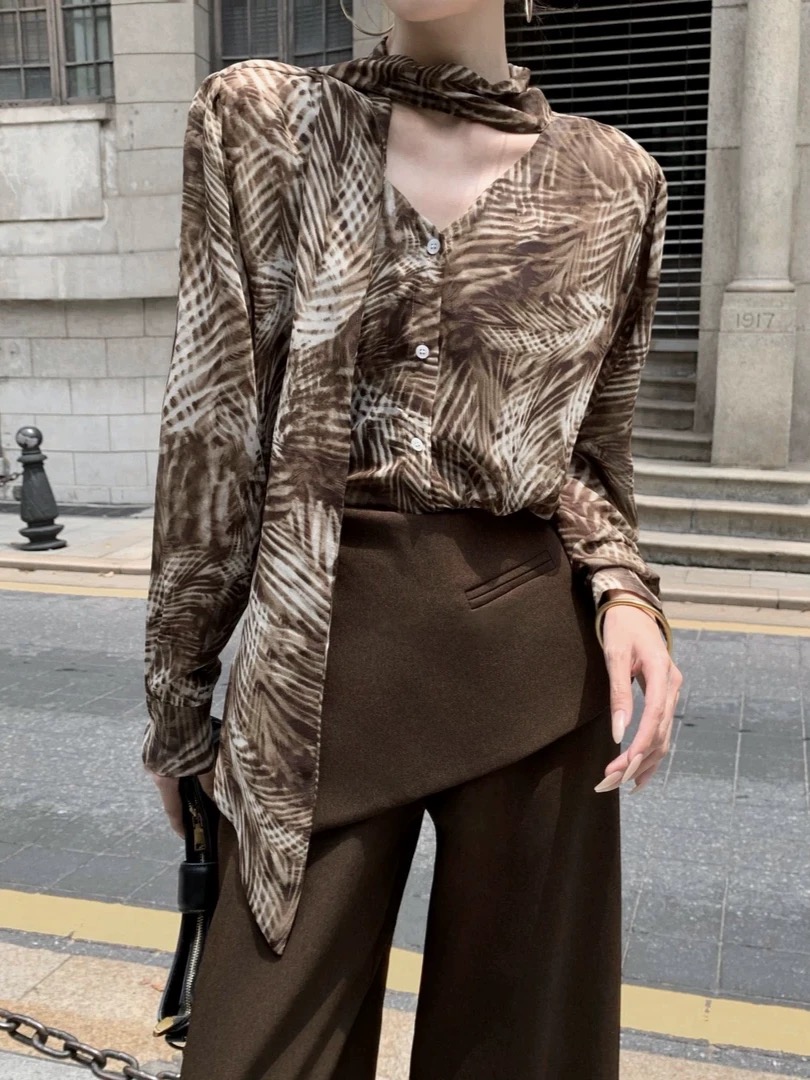 【Dunn】知性ins洋气网红小众衬衫夏季酷飒高级感慵懒慵懒-Dunn0922