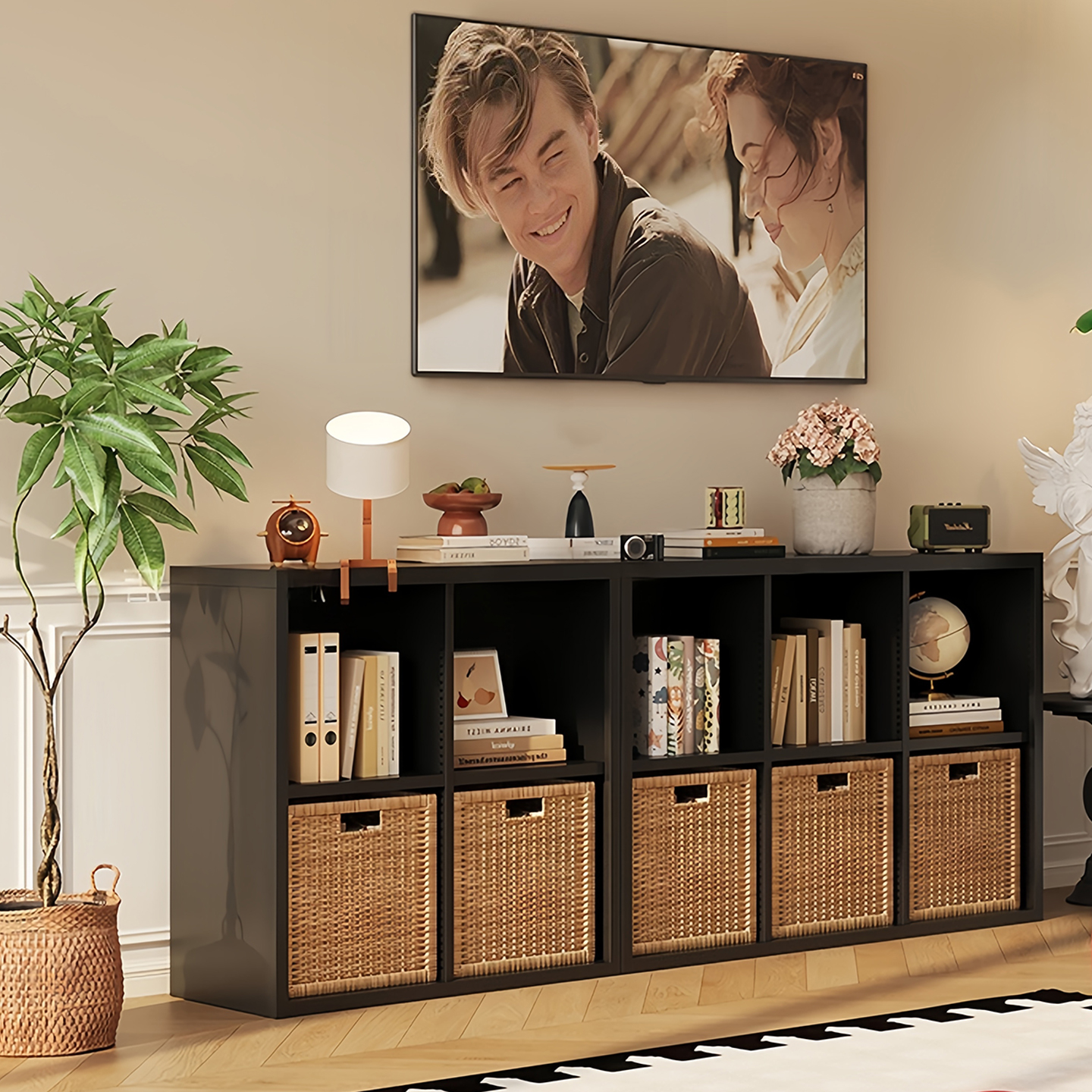 【全新二手价】钢制书架卡莱克格子柜自由组合置物架儿童玩具收纳柜