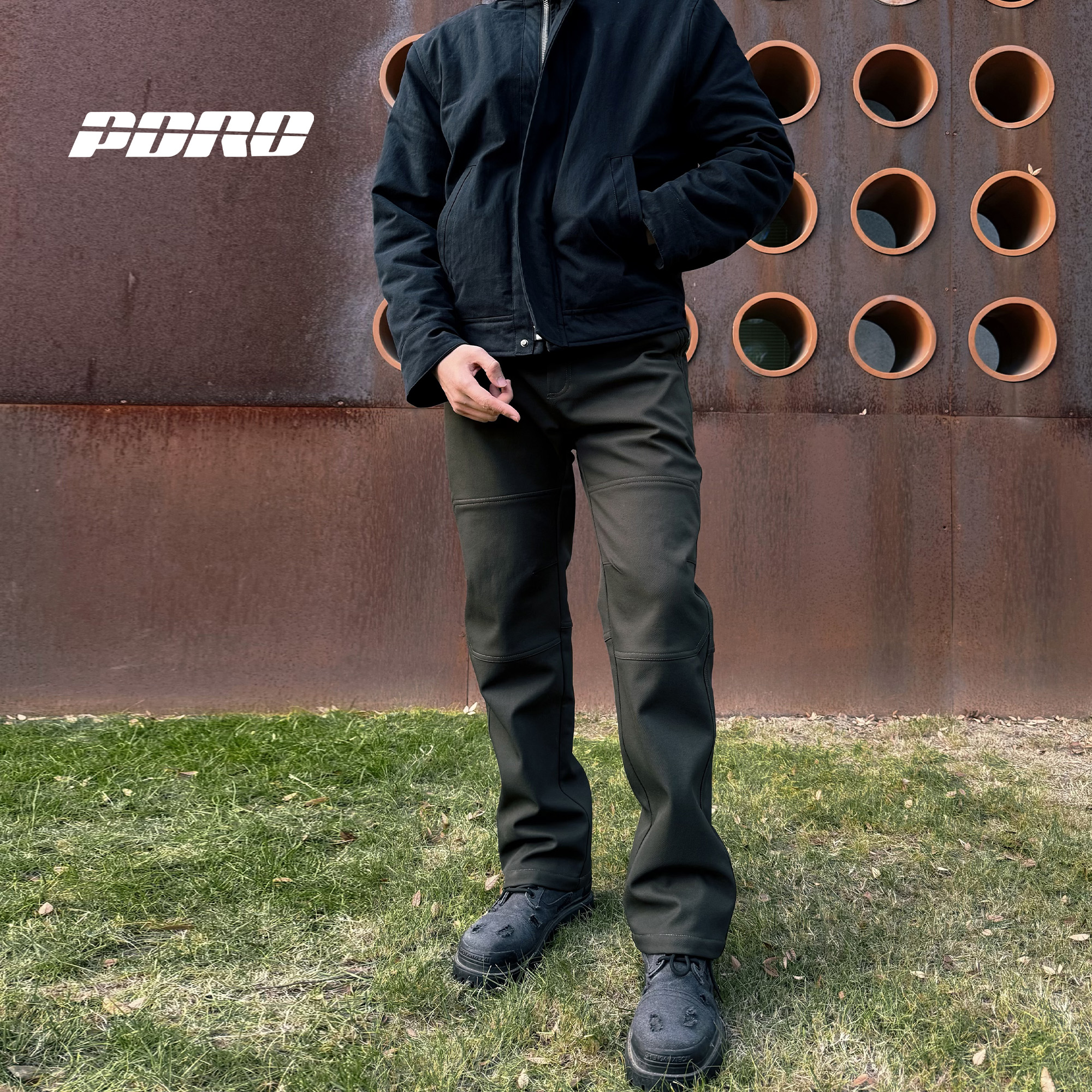 【一条过冬】PDRD25AW加厚通勤休闲裤立体剪裁抓绒百搭长裤