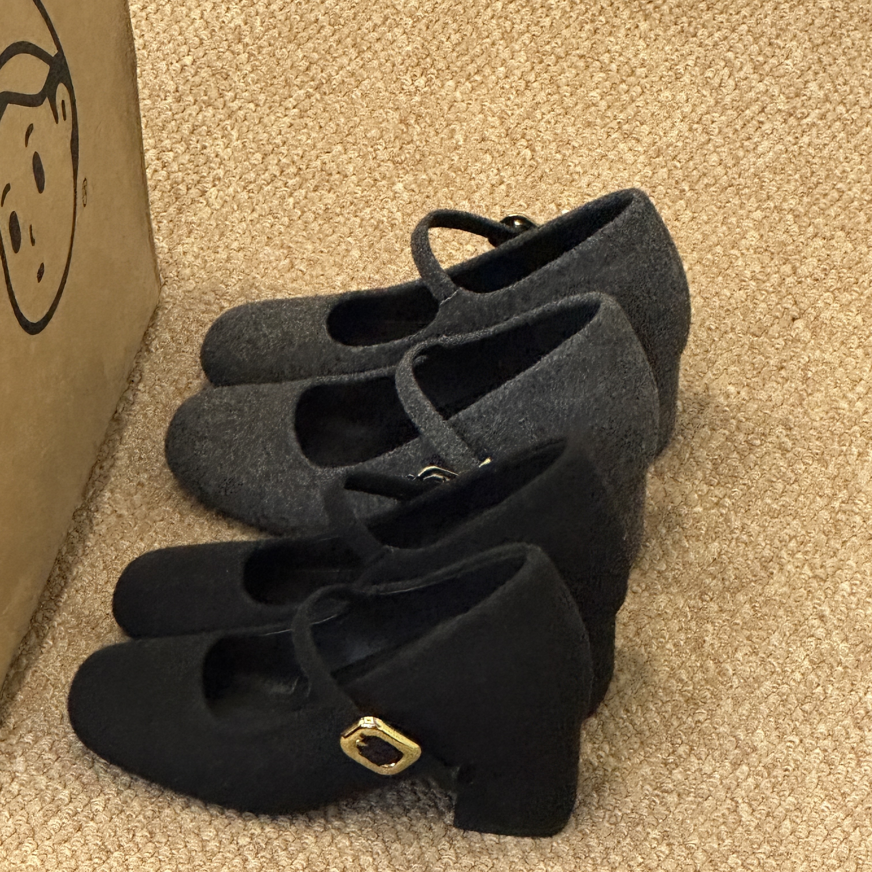 晚睡兰•内增高10cm韩版毛呢秋冬方头法式休闲小个子玛丽珍单鞋