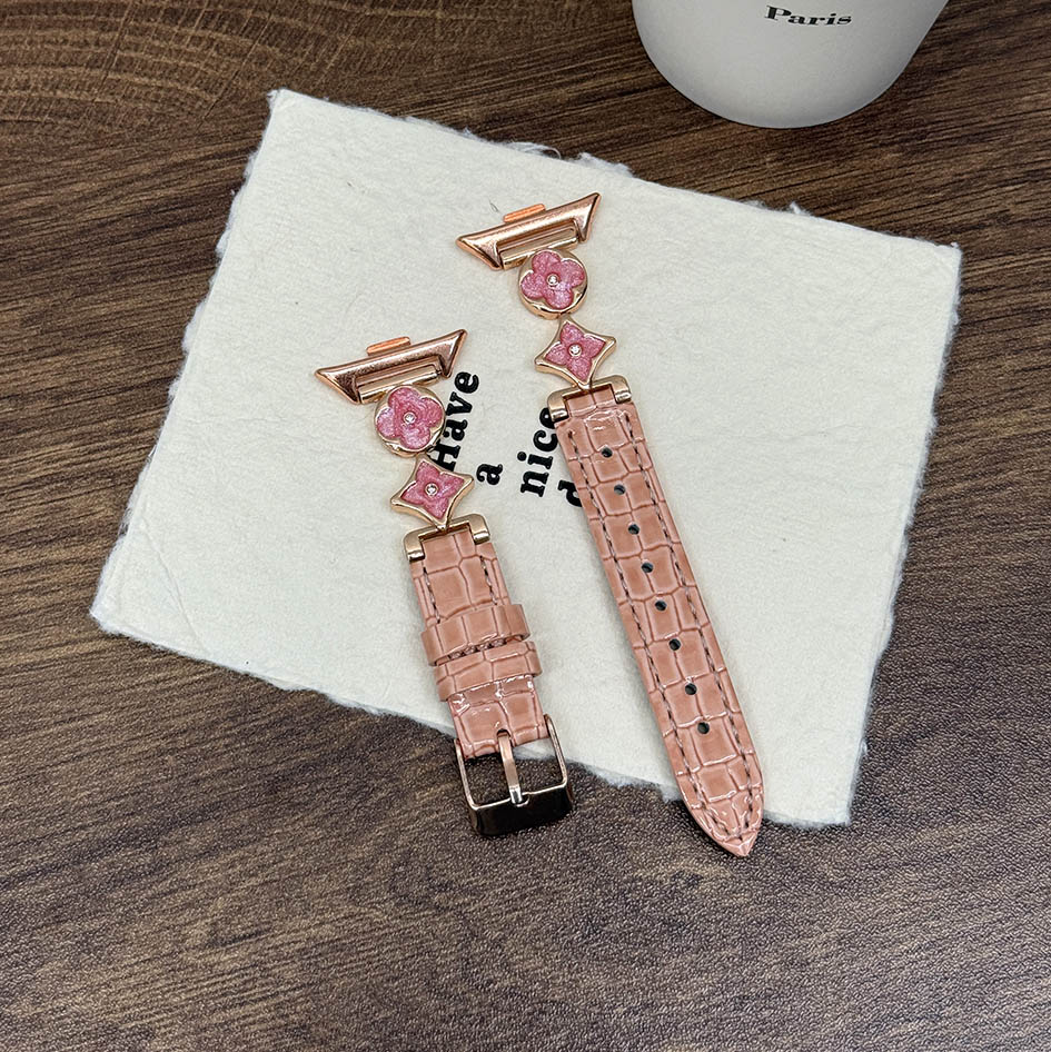 适用小米手环10pro鎏金四叶草表带小米8/9pro红米654腕带女手表带