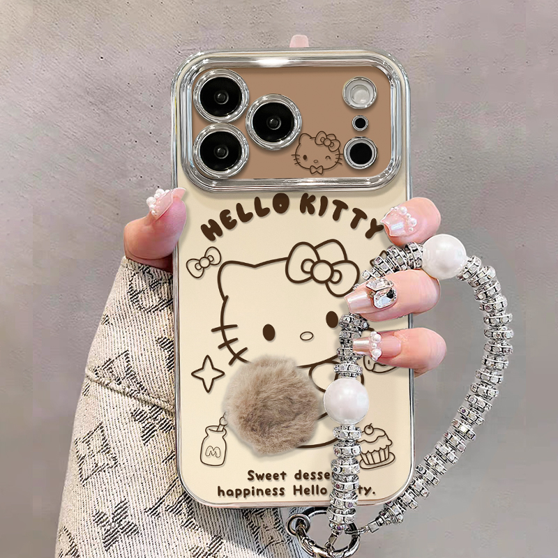 转身kt适用苹果17华为vivo/oppo小米iPhone16pro电镀大视窗手机壳