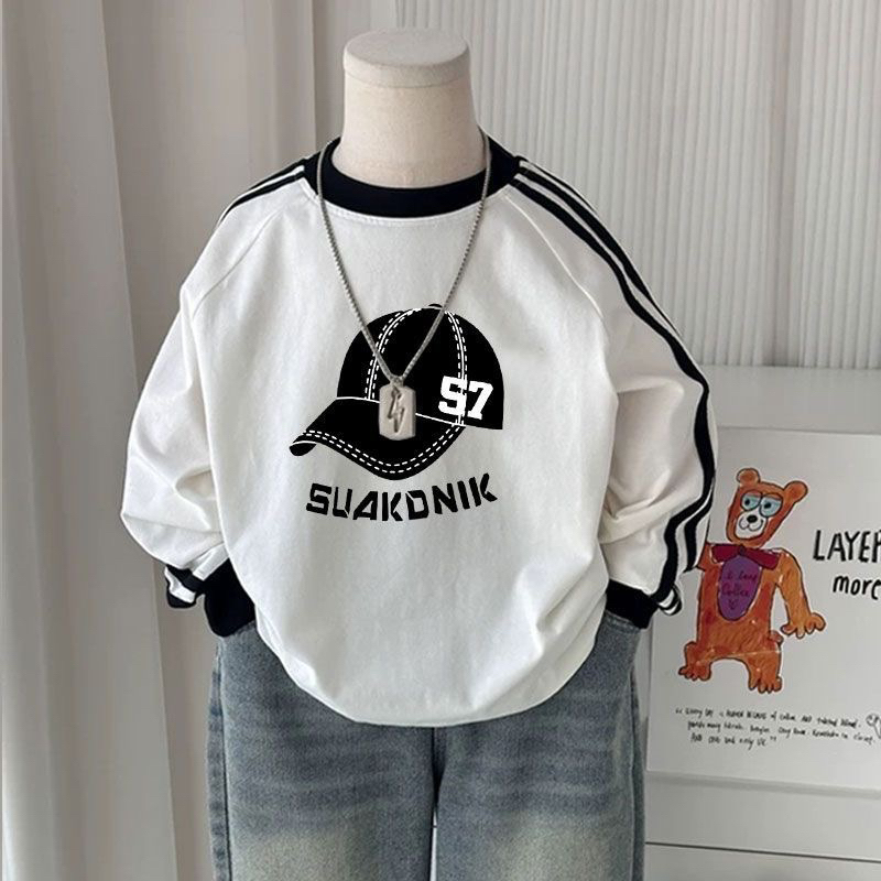 男童帅气春秋打底衫韩版儿童上衣宝宝T恤中小童休闲潮款纯棉长袖t