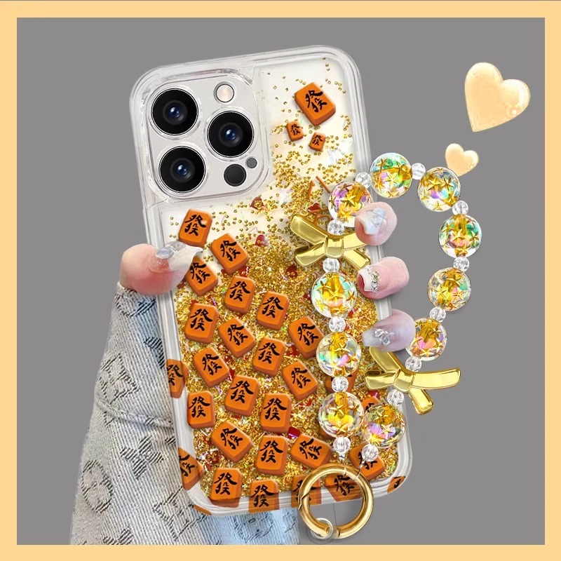 新年满屏發流沙金适用苹果17手机壳iphone16vivo华为oppo小米15软