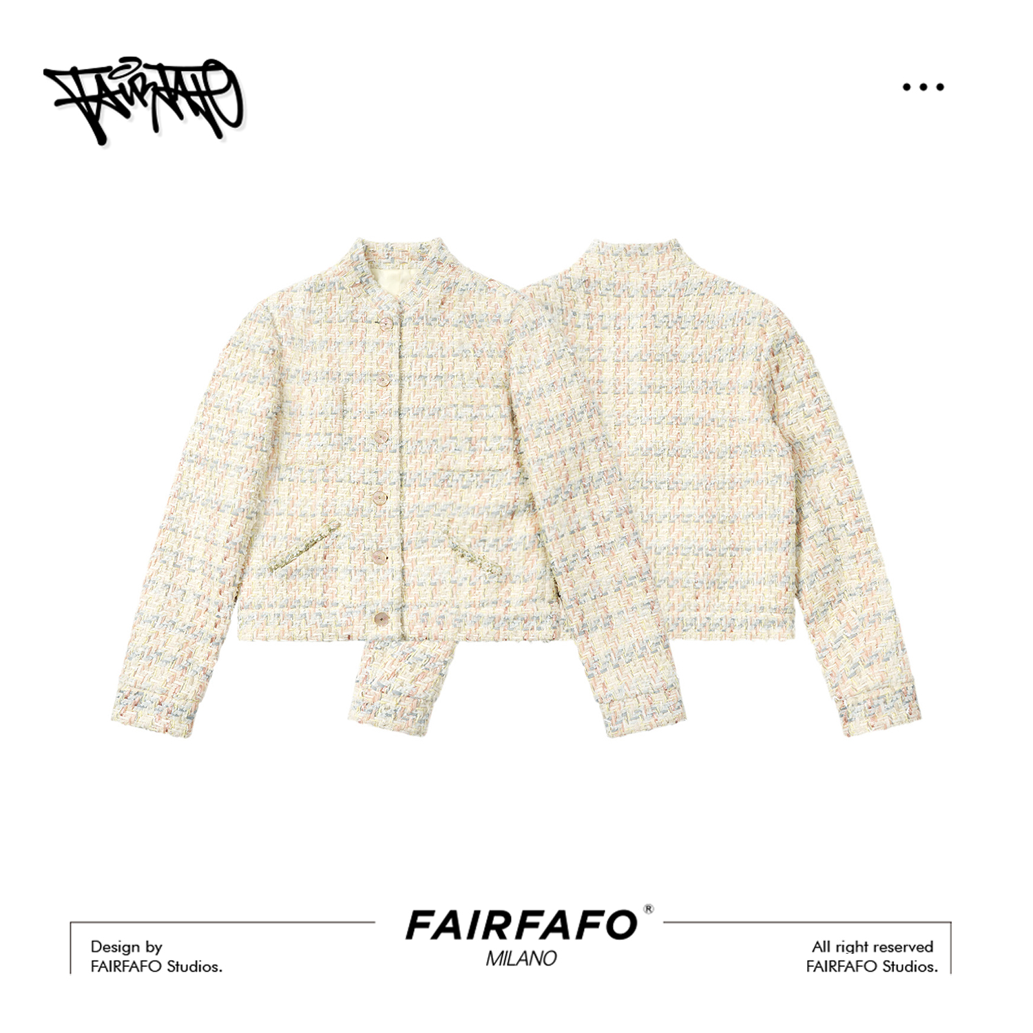 【立领编织外套】ZYWT59032气质轻奢优雅温柔短款时尚小香风外套