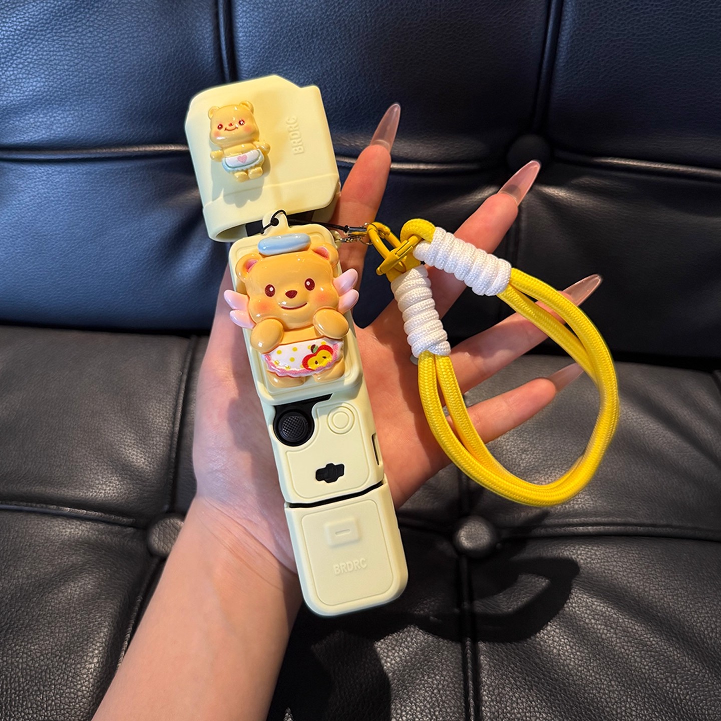 黄油小熊大疆保护壳pocket3保护套可爱硅胶套云台相机配件防磕碰