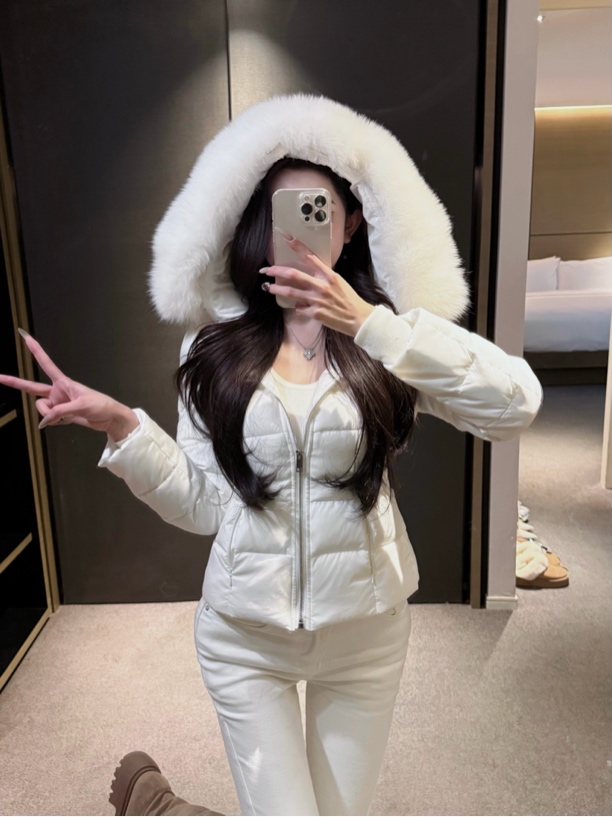 《小仙君》“小腰精”全员自留！轻薄款 羽绒显瘦收腰羽绒90白鸭绒