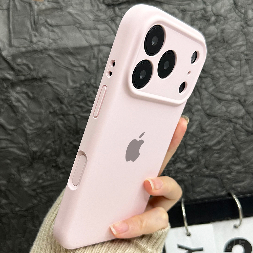 适用于苹果17按键全包手机壳iPhone16新款液态硅胶15防摔13简约12