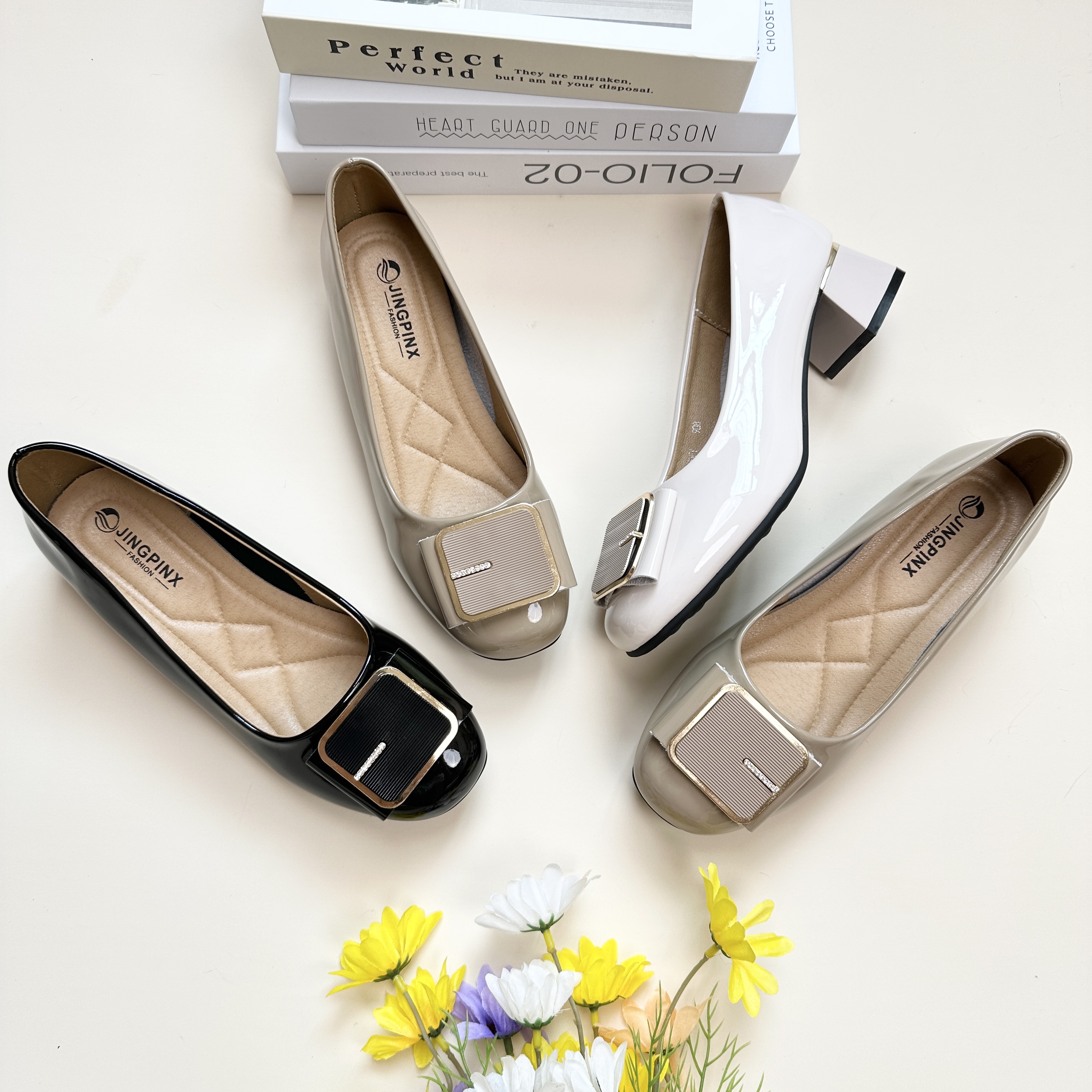 秋季新款圆头浅口单鞋女真皮防滑软底软面妈妈鞋气质工作鞋908