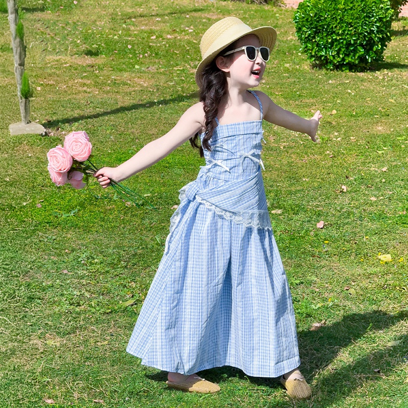 夏季女童休闲裙夏装2025新款独特漂亮裙子儿童连衣裙小夏日穿搭