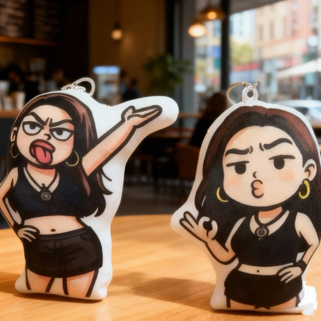 《糕糕》大同文创搞笑搞怪发声玩具方言钥匙链毛绒