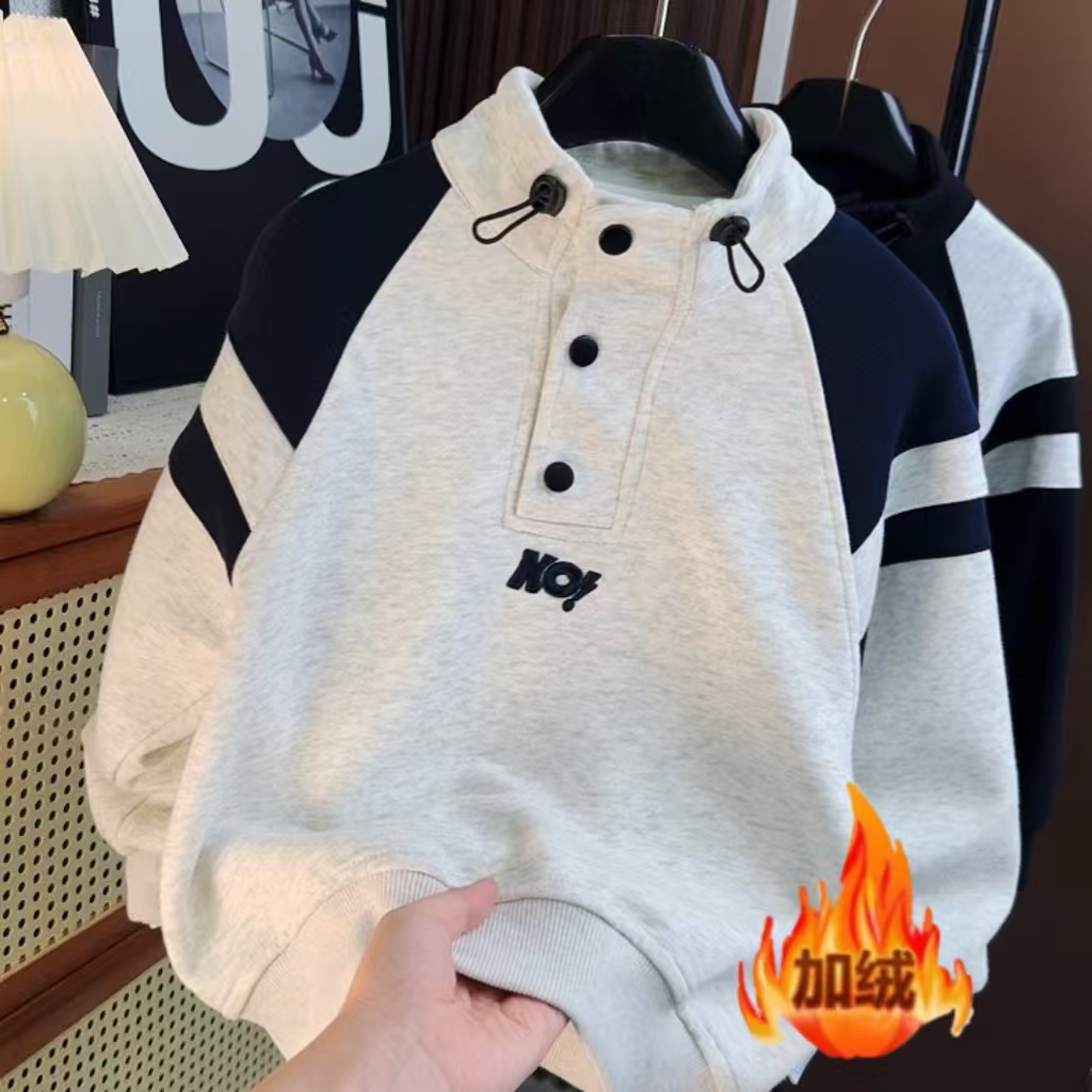 【加绒/不加绒】潮牌卫衣上新中大童休闲韩版洋气秋款上衣00330