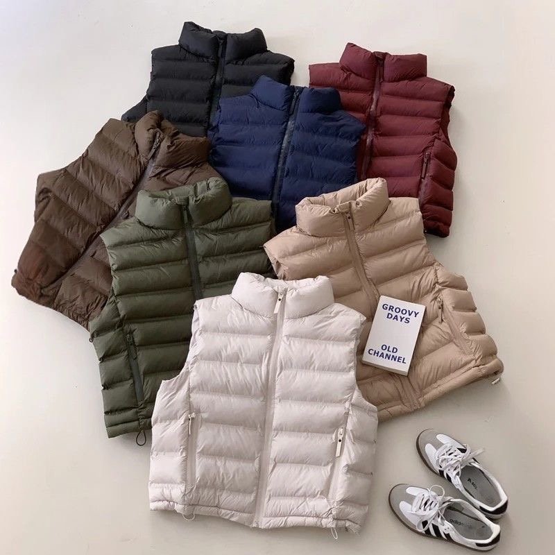 排骨服马甲2025年秋冬新款韩版运动马夹宽松坎肩纯色背心百搭外套