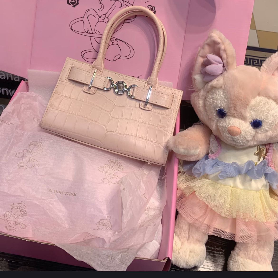 【宝贝】露思同款小众设计ins女式新款超火斜挎包韩版手提包凯莉