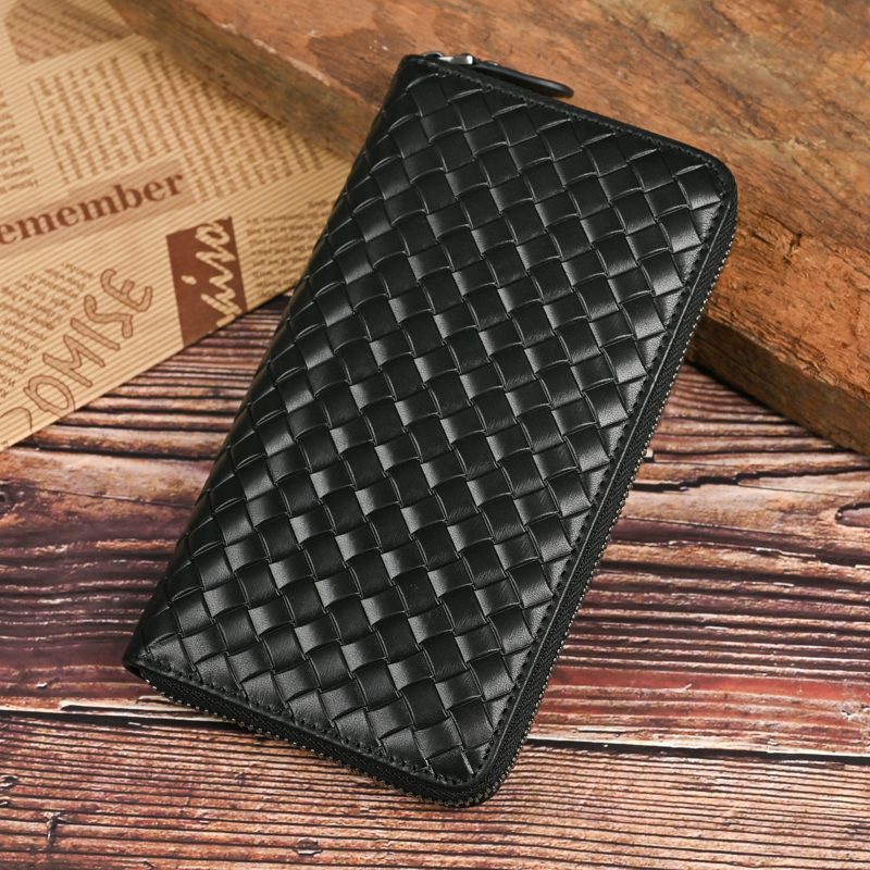 新款真皮长款高档头层牛皮男士钱包多功能手拿包皮钱包牛皮手包