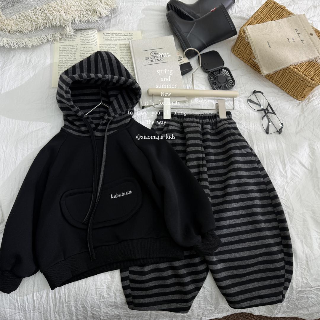 2025秋款新款运动套装D-6312个性潮酷男同款两件套装