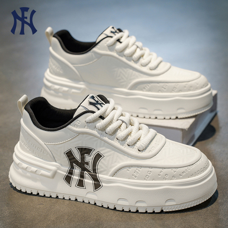 FN男鞋秋季2025潮流百搭休闲板鞋青少年运动厚底内增高爆款面包鞋