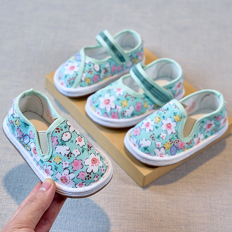 儿童手工布鞋1-7岁女童宝宝鞋千层底布鞋公主学步老北京春秋季C63