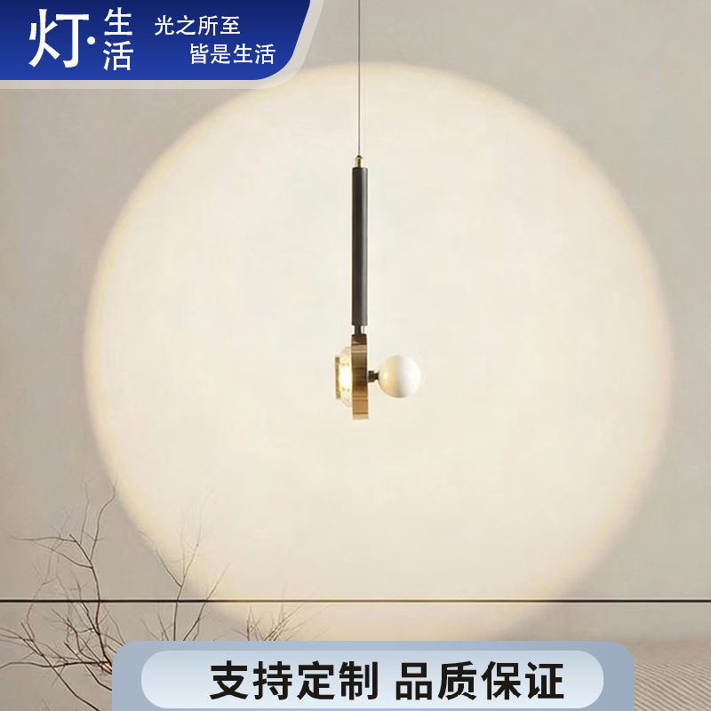 意式轻奢吊线灯灯饰卧室床头小吊灯简约床头灯创意个性