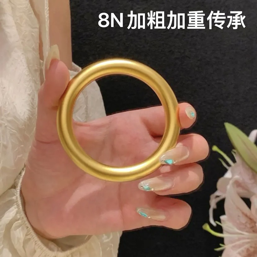 铜合金手镯  【8N加粗加重传承手镯】精工实心百搭轻奢高级感