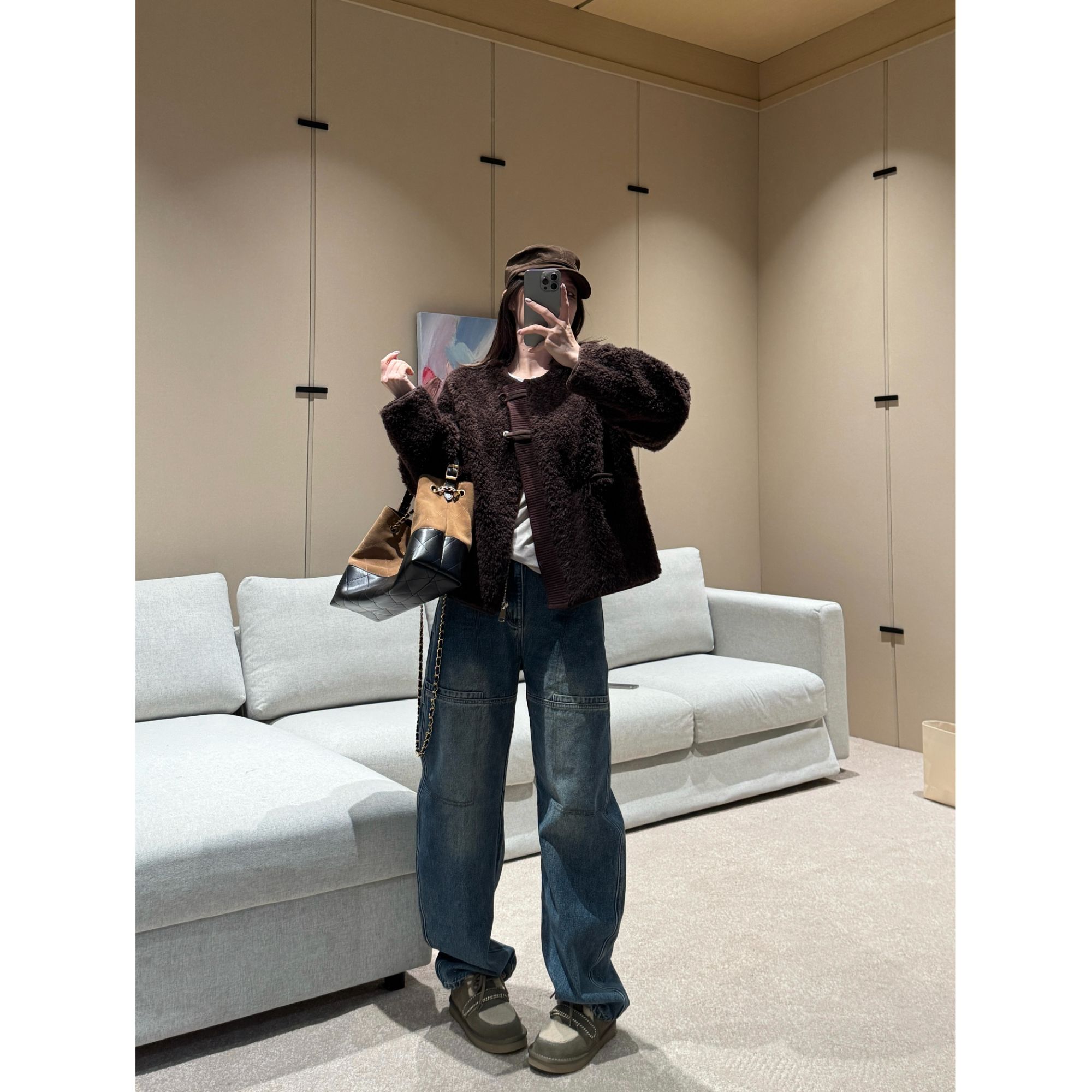 BETTER JOELAY-【第十八秋】时尚极简风时尚百搭皮草HXR-8862