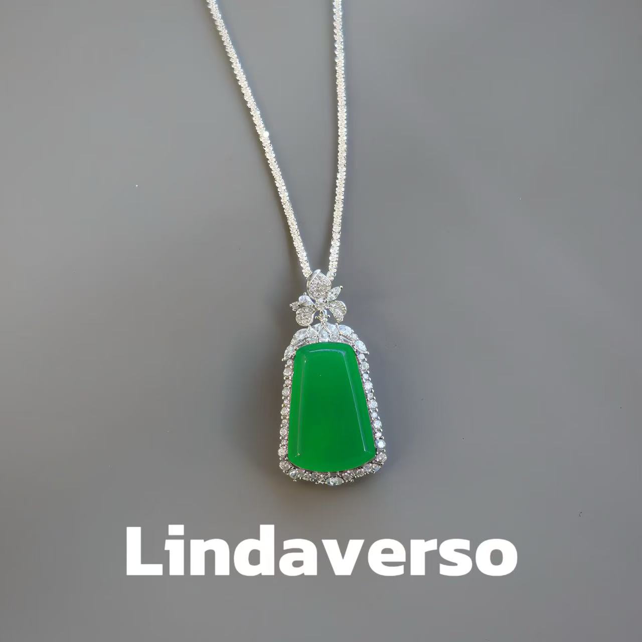 S925银 玉髓 无事牌项链吊坠 小众珠宝 气质高级 精致 锁骨链