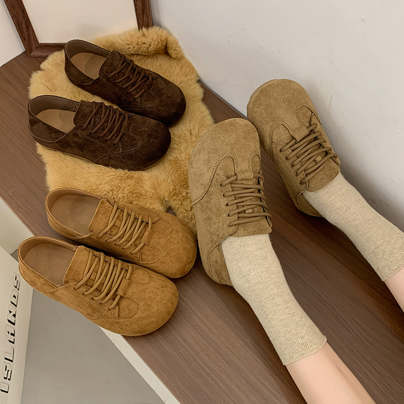 复古勃肯鞋女2025年秋季新款底透气百搭休闲德训鞋两穿软底单鞋