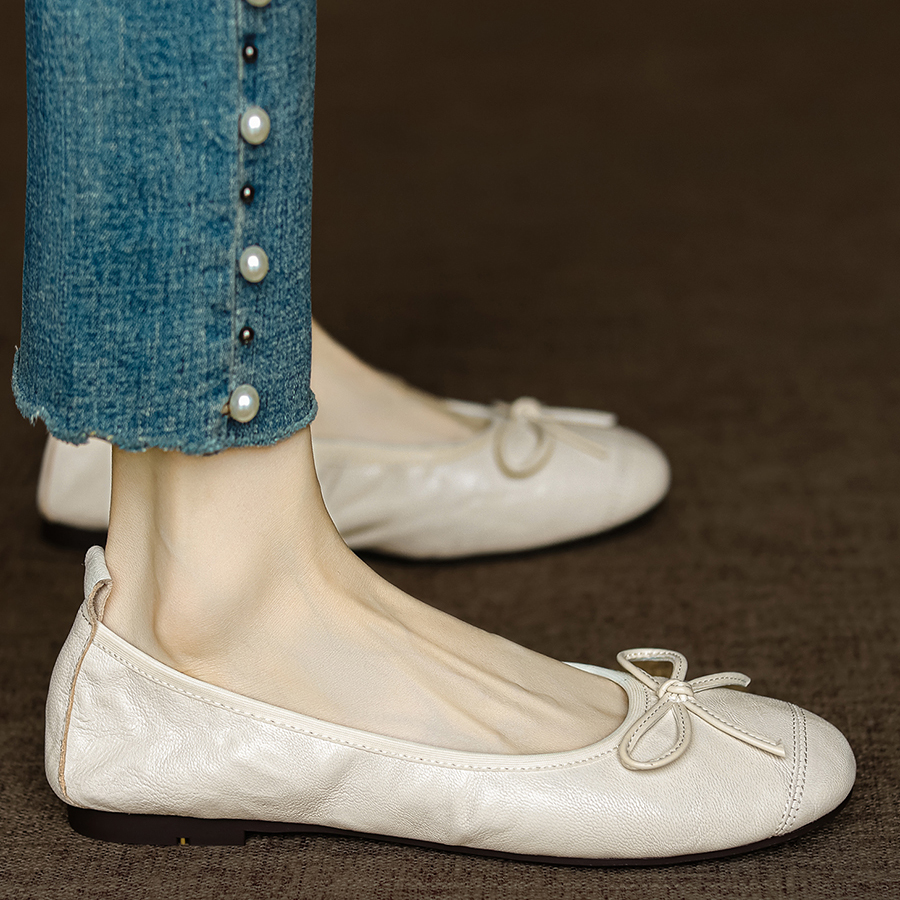 100%真皮鞋子女款爆款2025新款轻奢今年流行玛丽珍女鞋高级感百搭