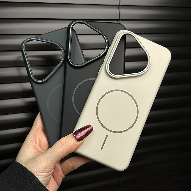 简约细圈磁吸适用华为pura80pro手机壳柔润肤感pura70pro防摔硬壳