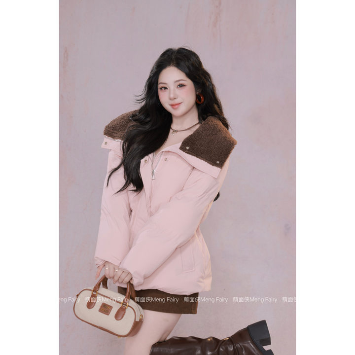 萌面侠【百利甜酒】秋冬上衣半裙抽绳棉服套装5607A5995A5609M