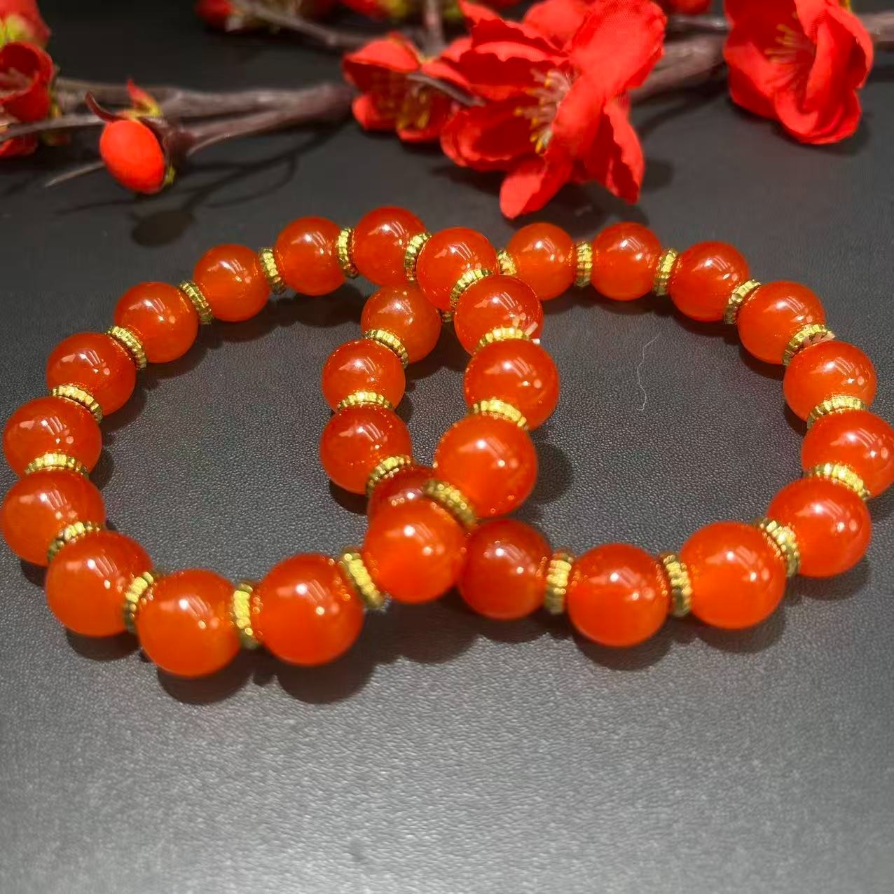 【福满满珠宝】FL013- DIY配件-精美设计款红手串-多样性发其一