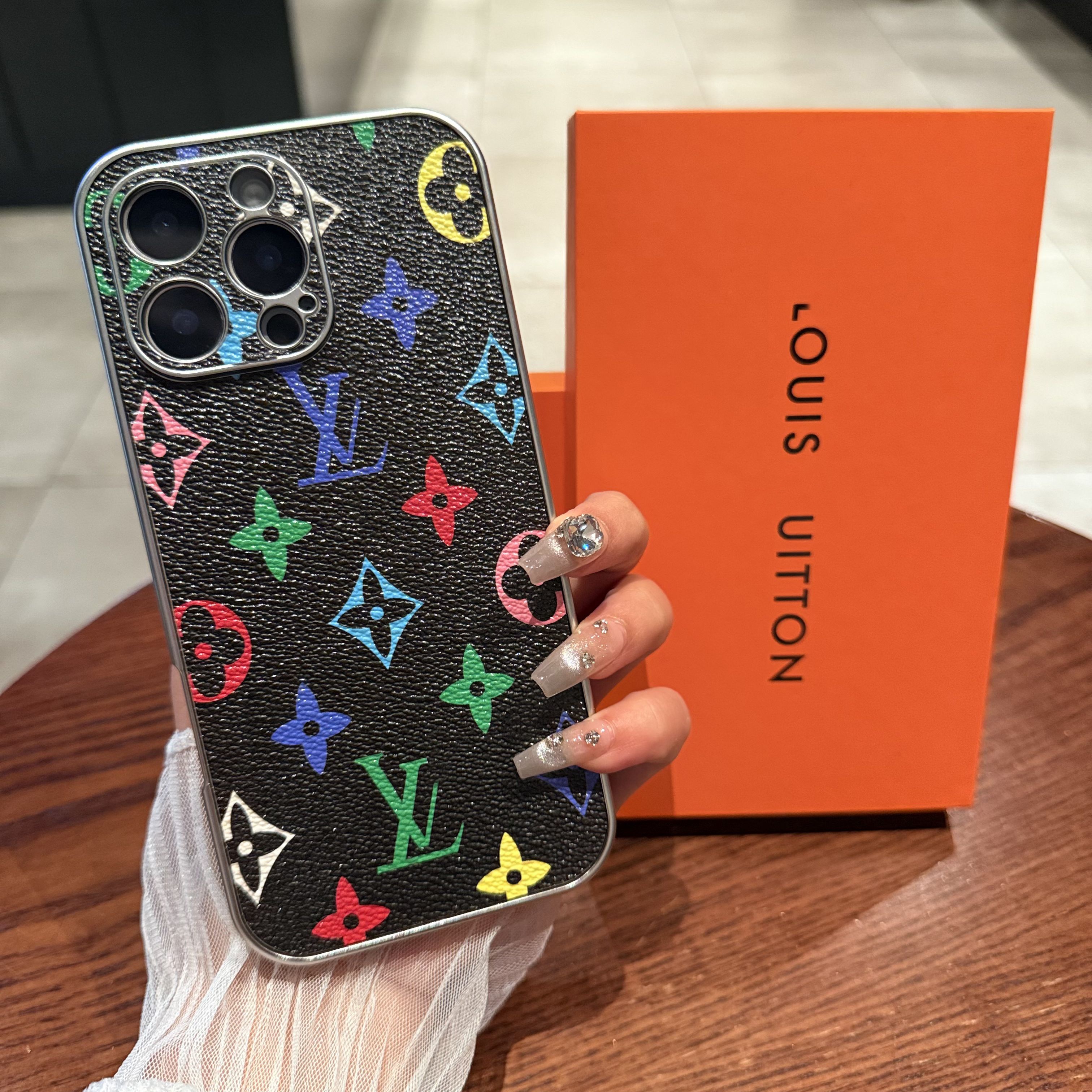 iPhone16手机壳老花高档苹果14promax网红爆款15新款适用13全包女