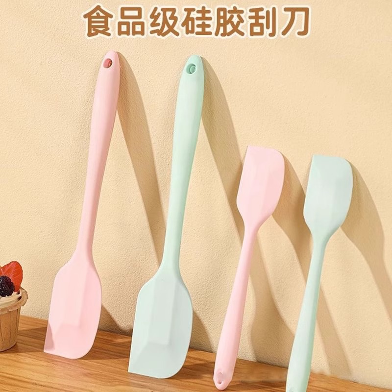硅胶刮刀烘焙搅拌工具奶油铲子家用一体式蛋糕食品级耐高温硅胶铲
