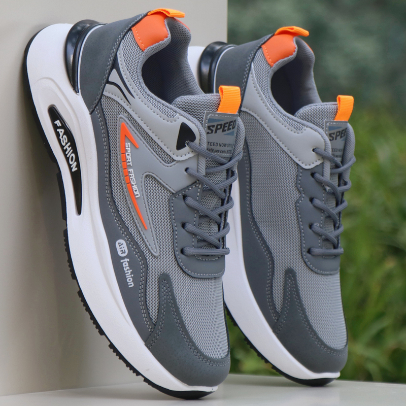 男士运动鞋春秋透气防臭网鞋软底耐磨休闲跑步鞋百搭防滑旅游潮鞋