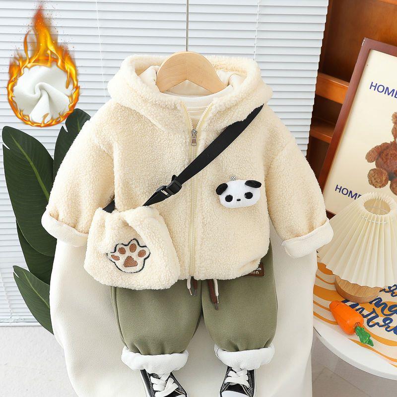 YeeHoO英氏【断码】男童秋冬套装2025新款洋气宝宝冬季衣服女童儿童