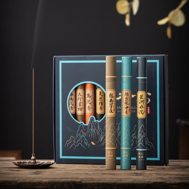 抖音檀香线香熏香家用室内香厕所卫生间沉香香恋礼盒装 厂家