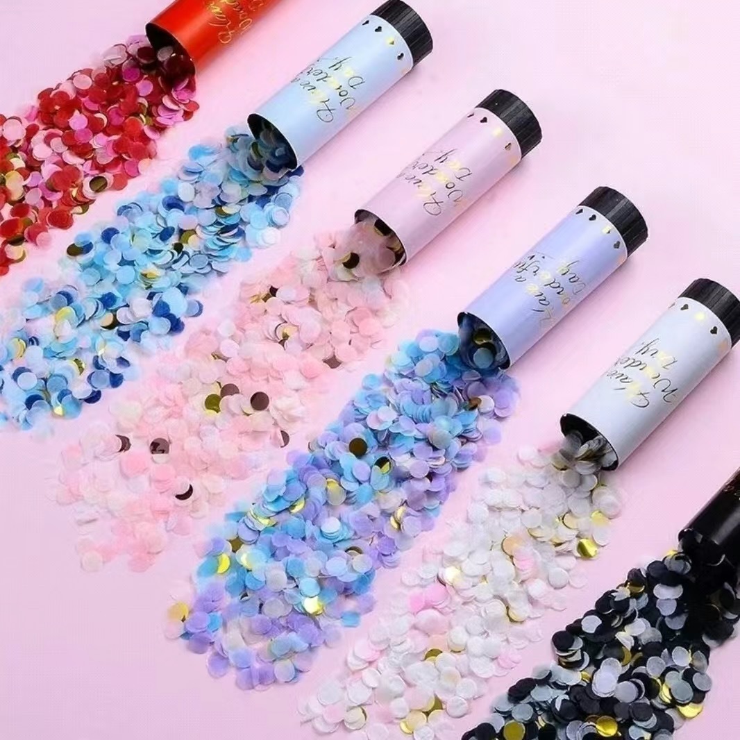 生日派对求婚小礼炮礼花筒直播间手持礼花网红婚礼花瓣喷花筒结婚