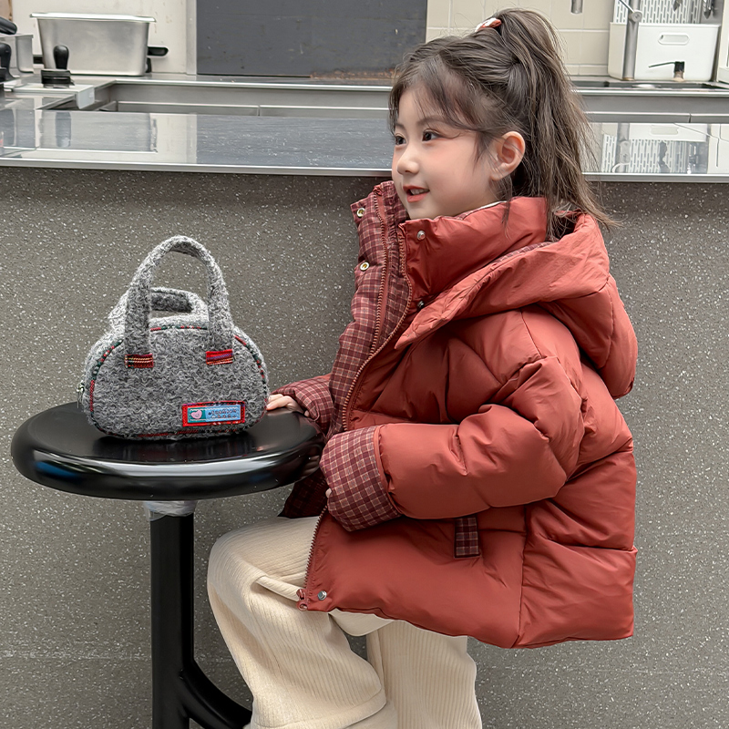 女童棉服冬季2025新款儿童冬装棉袄洋气宝宝羽绒棉衣女孩夹棉外套
