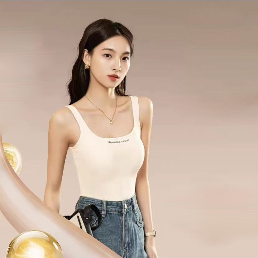 2025年秋冬保暖背心亲肤温暖休闲时尚字母百搭女上衣好看