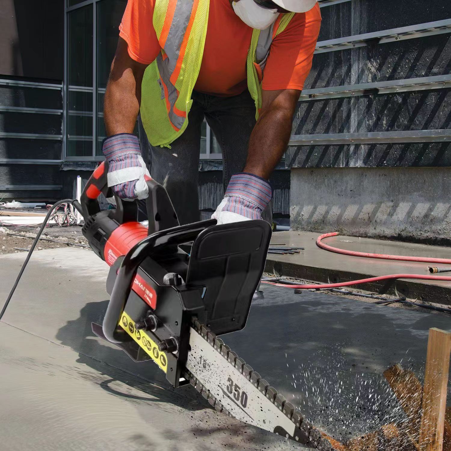 新疆西藏新款切墙机混凝土切割机手提式无尘链条锯大功率专业